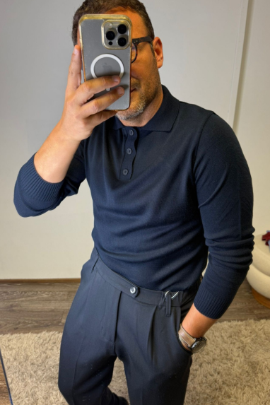 MAN Polo in misto lana