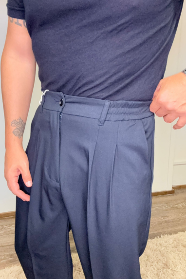 MAN Pantalone sartoriale con elastico posteriore