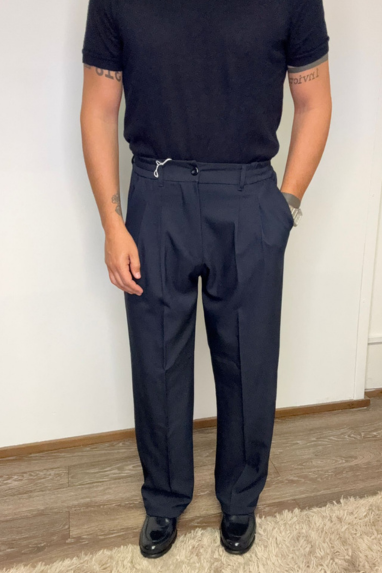 MAN Pantalone sartoriale con elastico posteriore