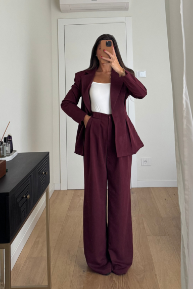 Tailleur giacca svasata