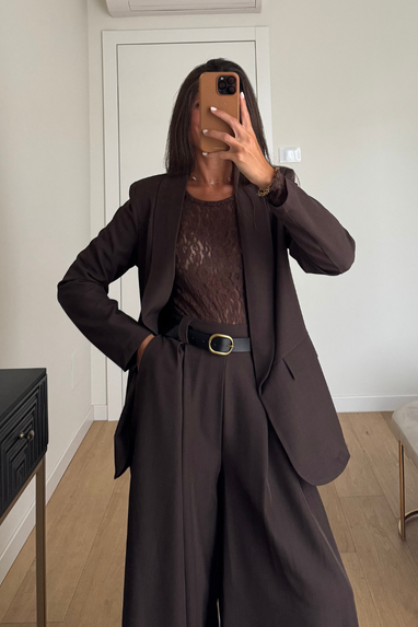 TWENTY Tailleur con pantalone ampio