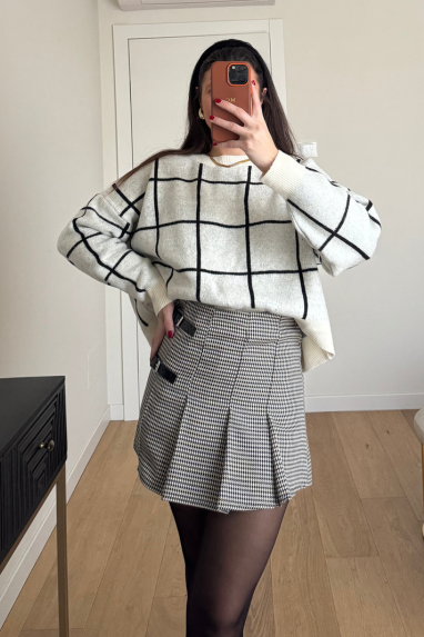 Maglione square misto lana