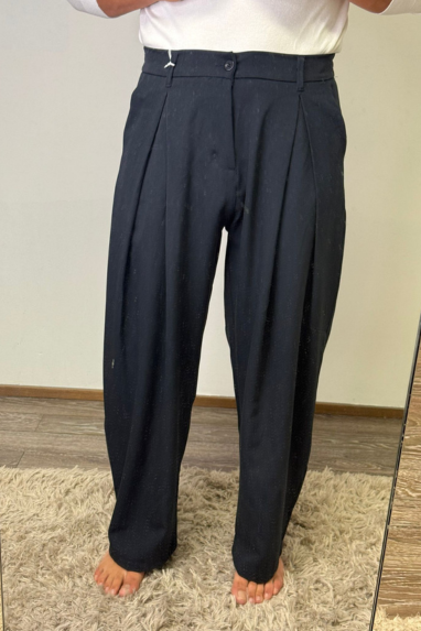 MAN Pantalone ampio taglio sartoriale