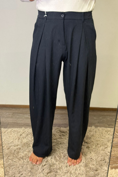 MAN Pantalone ampio taglio sartoriale