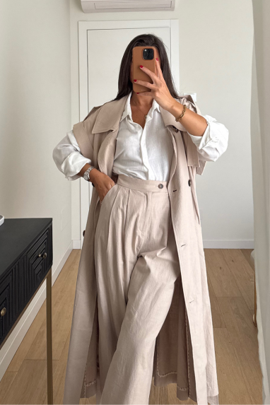 Coordinato trench e pantalone