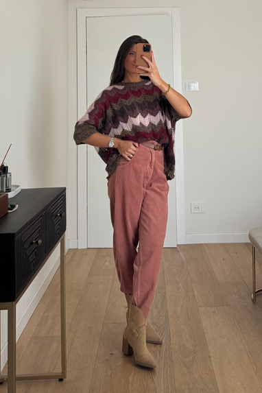 ECO Maglia fantasia chevron