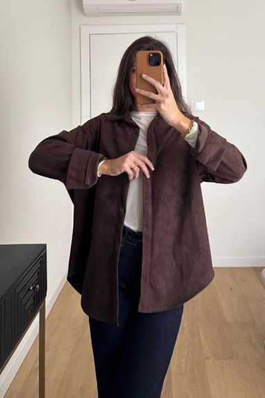 TWENTY Camicia suede