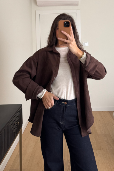 TWENTY Camicia suede