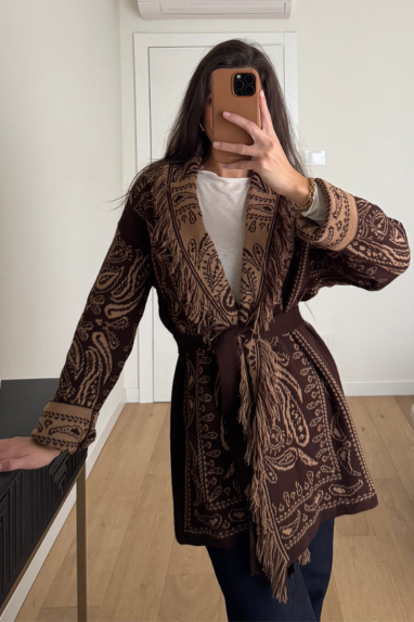 Cardigan fantasia bandana