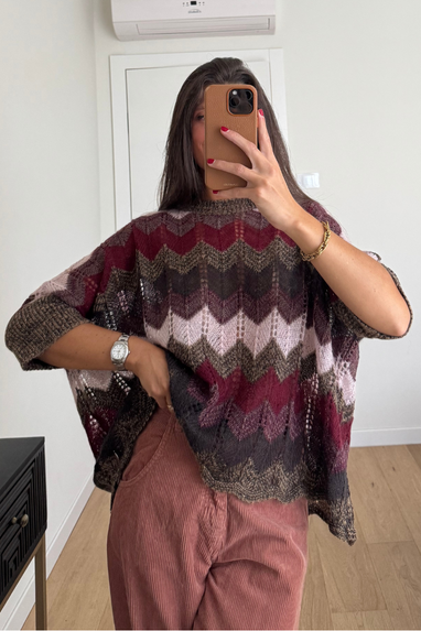 ECO Maglia fantasia chevron