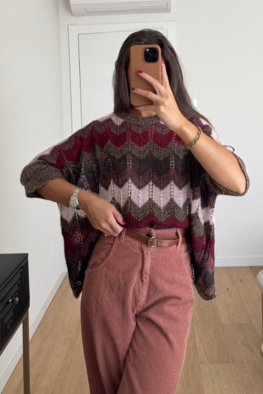ECO Maglia fantasia chevron
