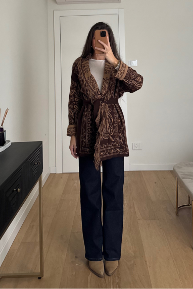 Cardigan fantasia bandana