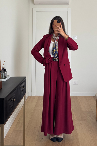 TWENTY Tailleur con pantalone ampio