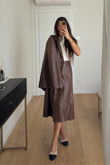 ECO Blazer in ecopelle