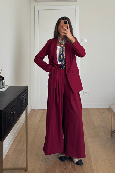 TWENTY Tailleur con pantalone ampio