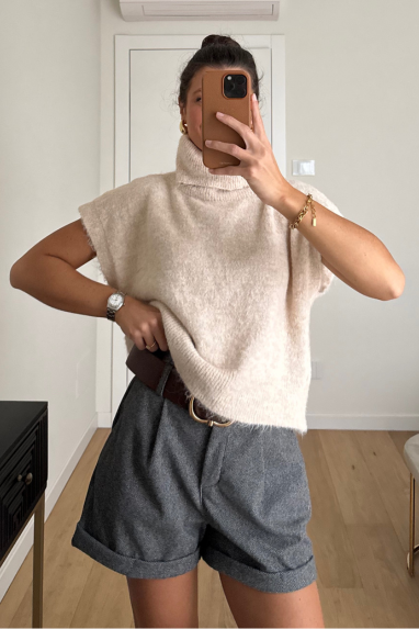 TWENTY Maglione mohair smanicato