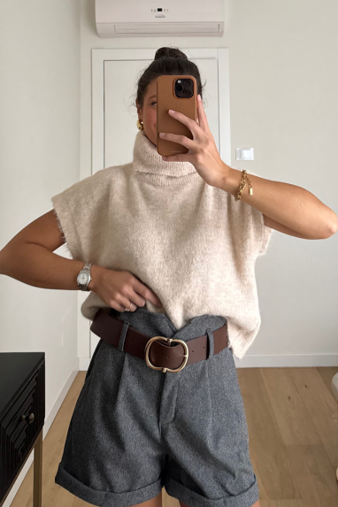 TWENTY Maglione mohair smanicato