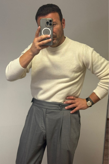 MAN Maglia girocollo in lana