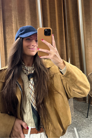 Cappellino effetto velluto