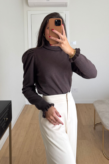 ECO Maglia con spalla a sbuffo