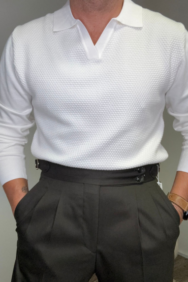 MAN Maglia in viscosa con trama