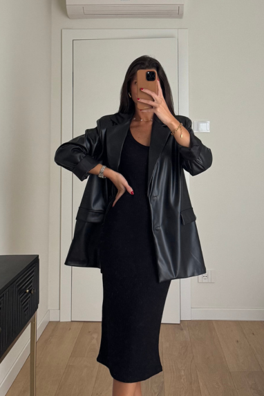 Blazer over in ecopelle