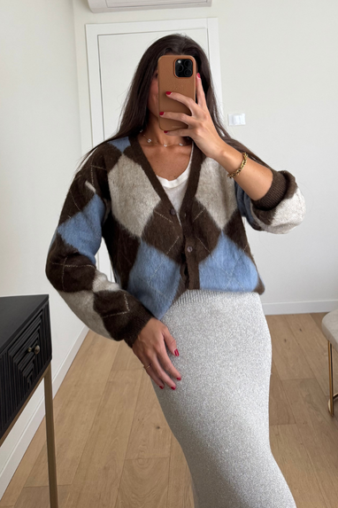 ECO Cardigan a rombi