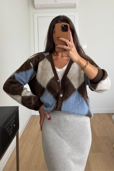 ECO Cardigan a rombi