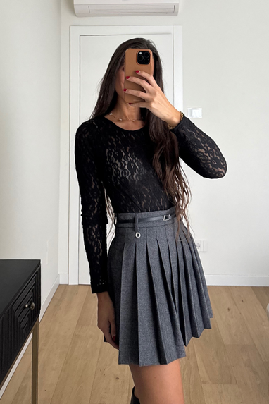 ECO Mini gonna plissettata