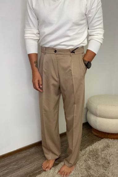 MAN Pantalone taglio sartoriale con pince