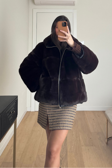 ECO Ecopelliccia con cerniera