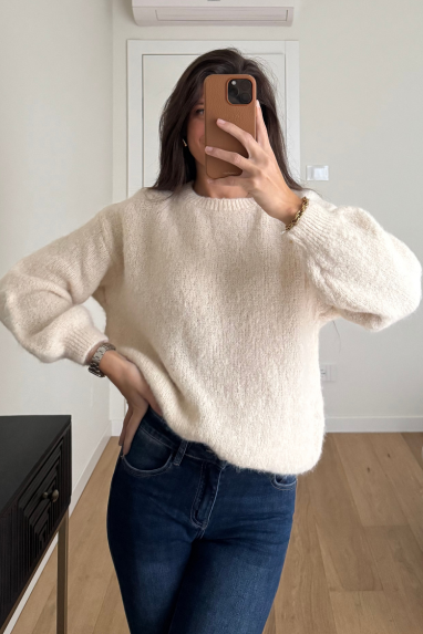 TWENTY Maglione mohair girocollo