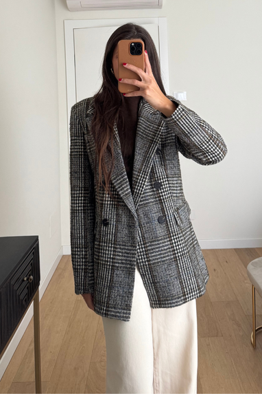 ECO Giacca macrocheck