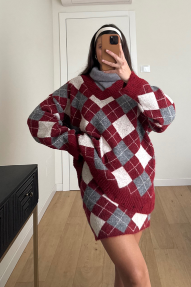 Coordinato gonna & maglia a rombi