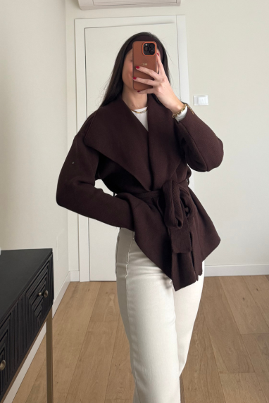 TWENTY Cardigan con fusciacca