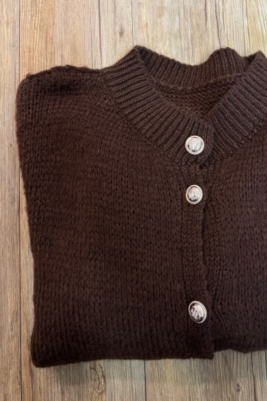 TWENTY Cardigan con bottoni oro