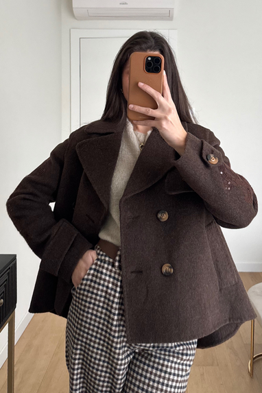 ECO Giacca svasata in lana