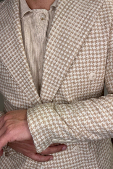 MAN Giacca pied de poule