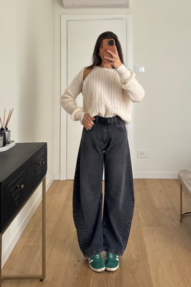 Jeans balloon a vita alta