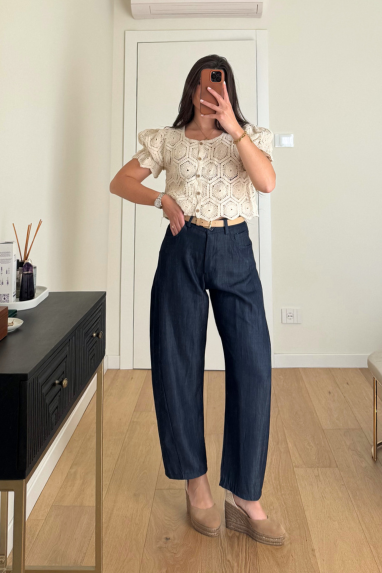 MAISON AMOUR Camicetta crochet