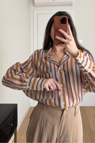 ECO Camicia a righe in lyocell