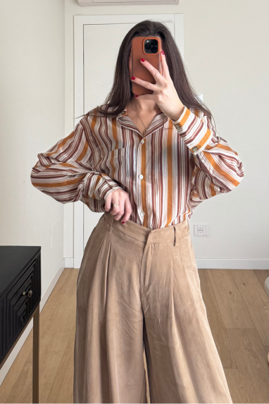 ECO Camicia a righe in lyocell