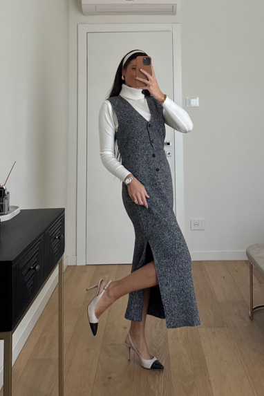 Coordinato gonna & gilet in maglia