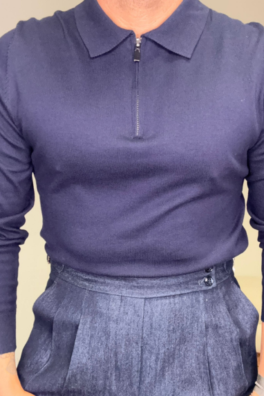 MAN Polo con cerniera