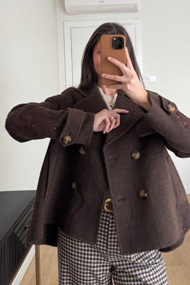 ECO Giacca svasata in lana