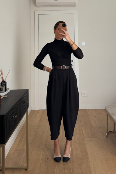 TWENTY Pantalone balloon suede