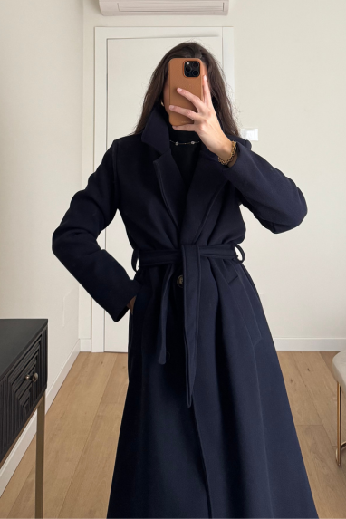 Cappotto lungo doppiopetto