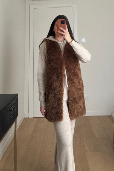 Gilet in ecopelliccia