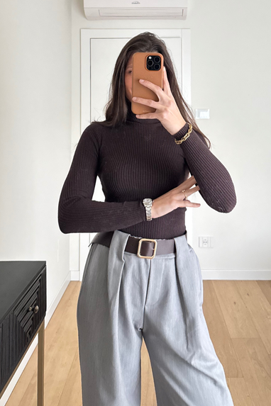 ECO Dolcevita a costine