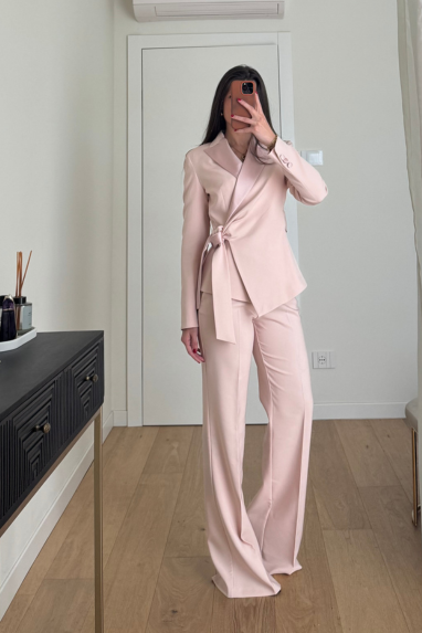 ECO Pantalone palazzo tailleur